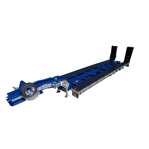 Left and right telescopic semi-trailer series